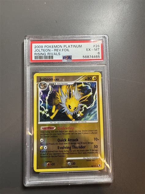 jolteon holo lv 43 psa